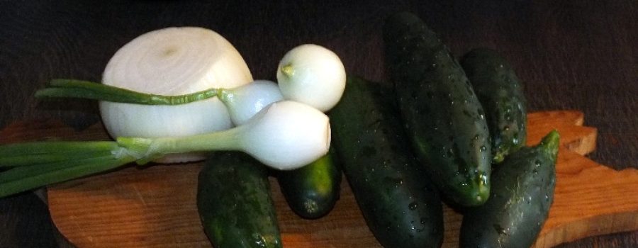 Favorite Recipes ~ Flavorful Sliced Cucumbers and Onions