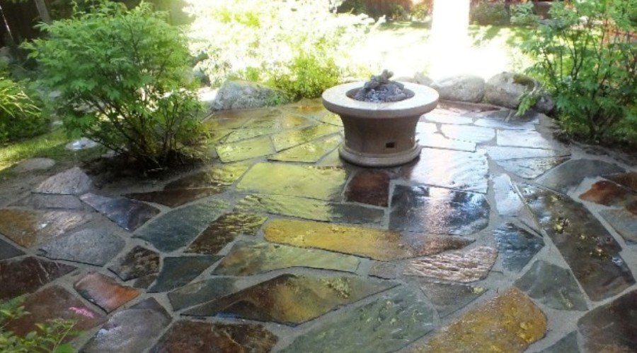 Slate Flagstone Patio ~ Priest Lake, Idaho